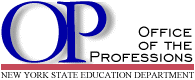 NY State Education Department Office of the Professions Logo